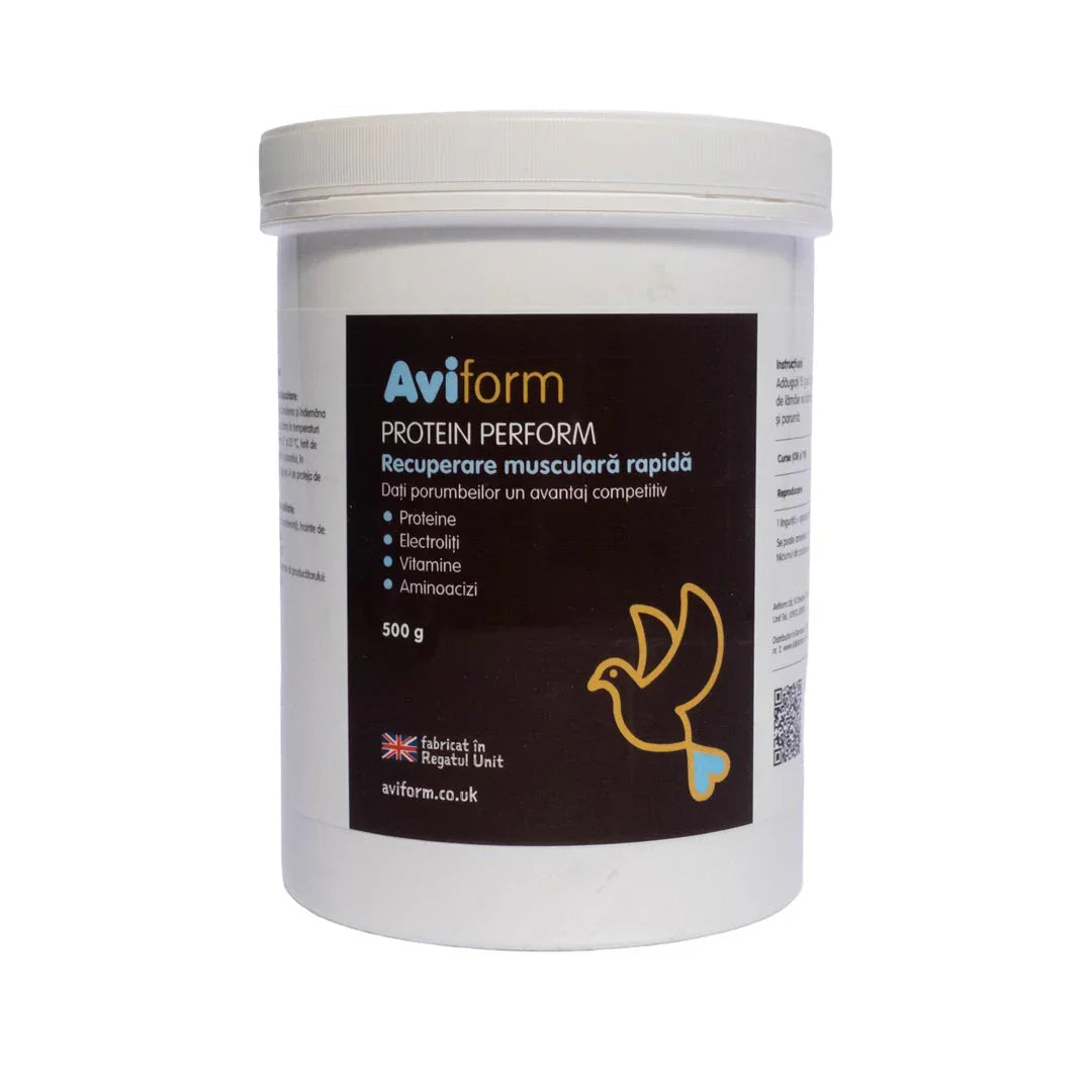 Aviform Protein Perform – Proteine 84% pentru porumbei de curse 500 gr