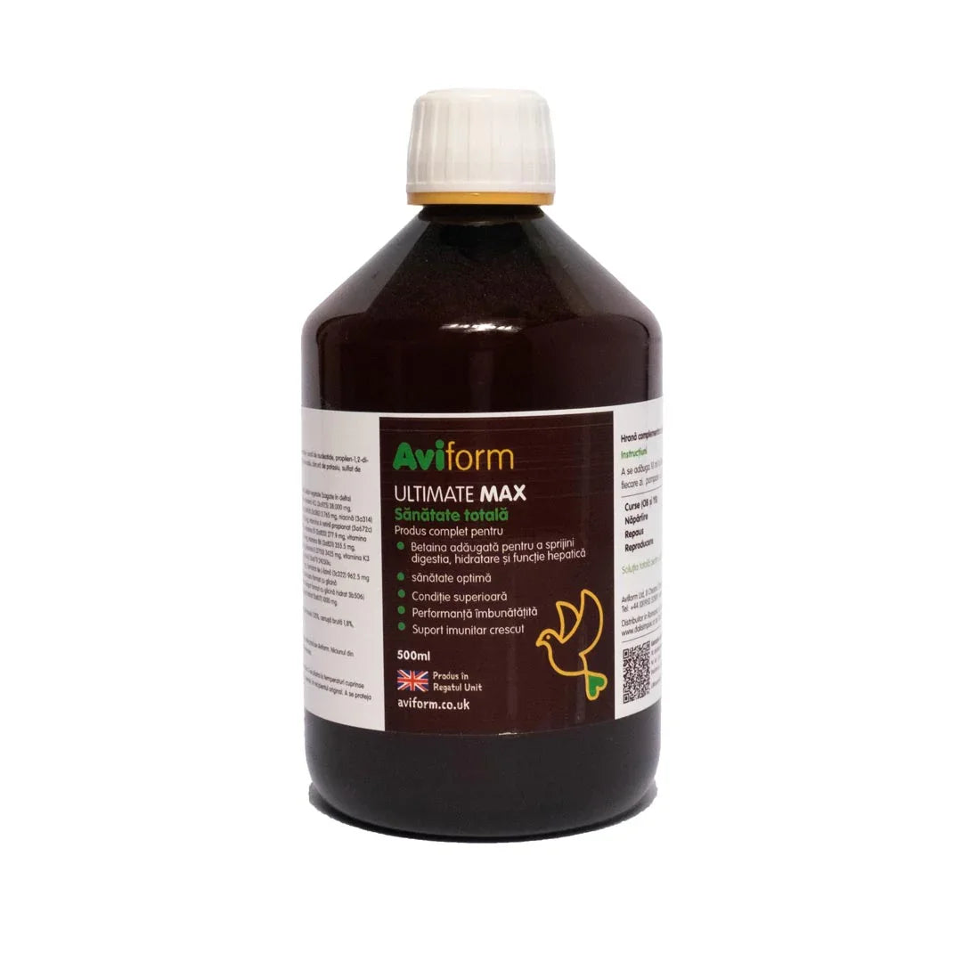 Aviform Ultimate Max – supliment complet pentru porumbei de competiție