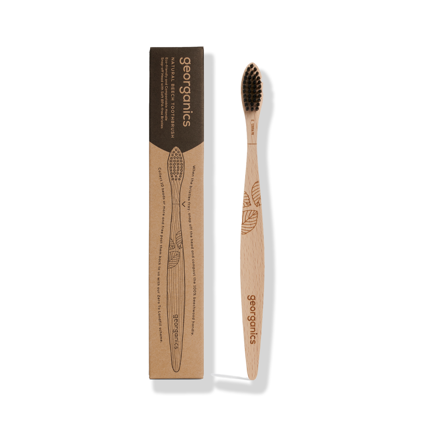 Periuță de dinți din lemn de fag - Moale