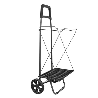 Carucior de piata pliabil, Naimeed D4945, 2 roti, 43 L, Albastru/Rosu