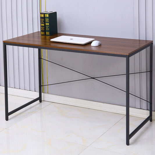 Birou cu cadru metalic, inaltime 75cm, Naimeed D01, Stejar Inchis