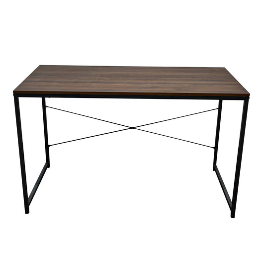 Birou cu cadru metalic, inaltime 75cm, Naimeed D01, Stejar Inchis