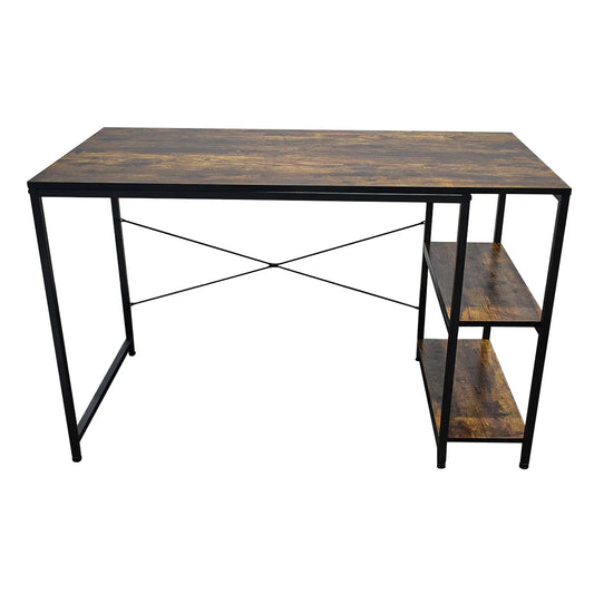 Birou cu cadru metalic, inaltime 75cm, Naimeed D05, Nuc