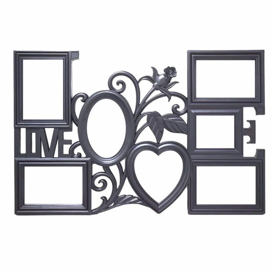 Rama foto colaj 7 poze, Love, D1415 Negru