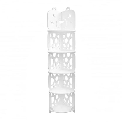 Coltar cu 5 rafturi pentru baie, D155, 21*119,5*22 cm