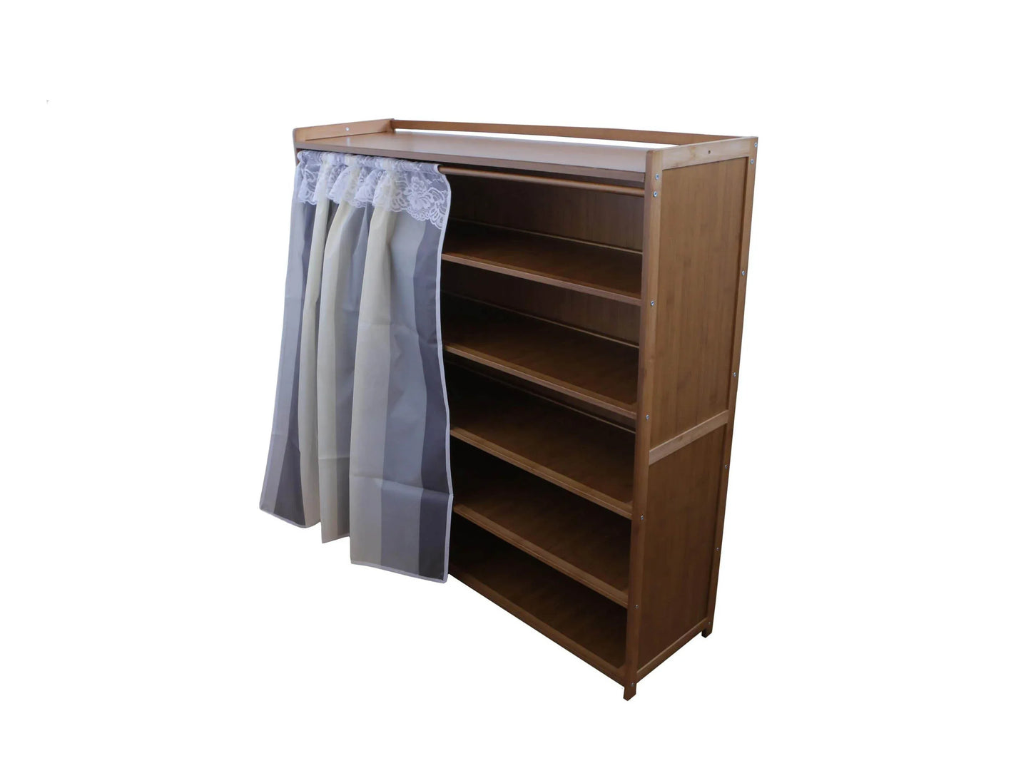 Pantofar din bambus, 6 rafturi, 102*101*28 cm, D185