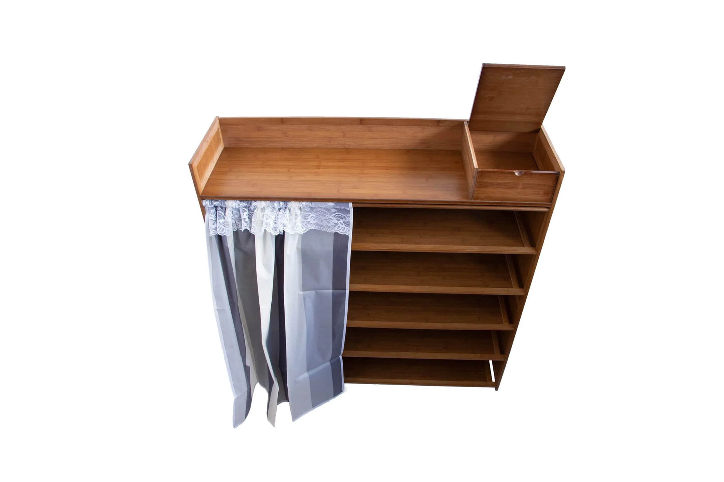 Pantofar din bambus, 6 rafturi, 102*107.5*28 cm, D191