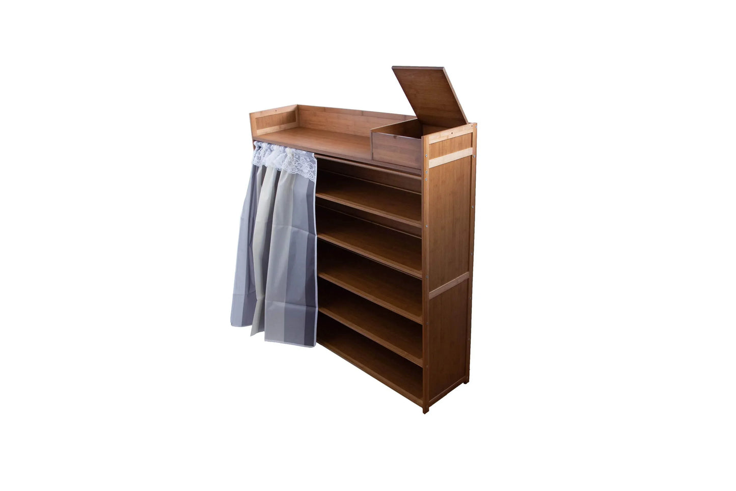 Pantofar din bambus, 6 rafturi, 102*107.5*28 cm, D191