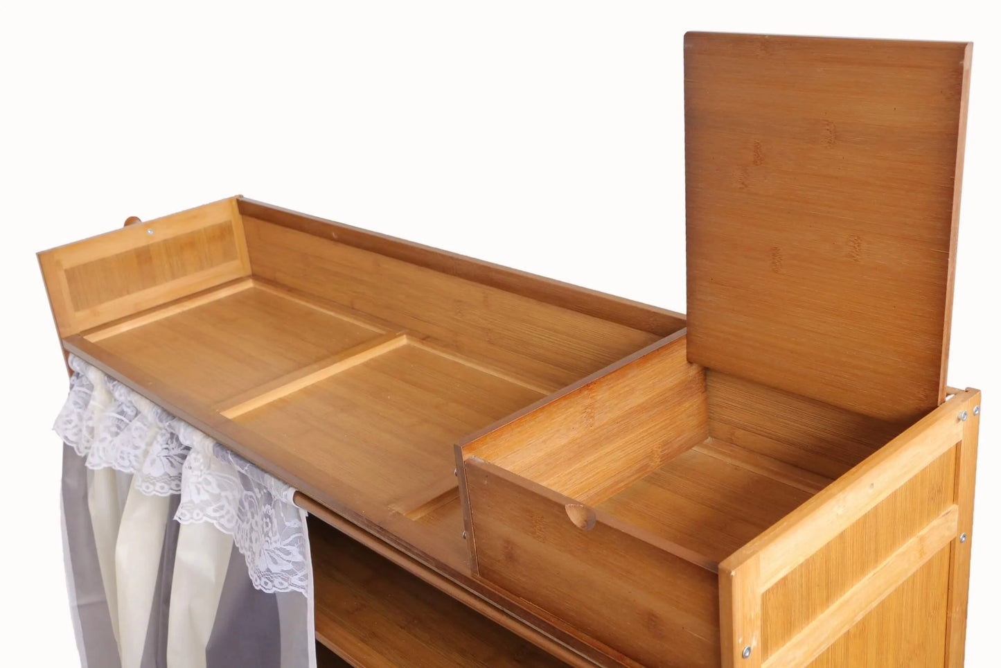 Pantofar din bambus, 7 rafturi, 102*126.5*28 cm, D193