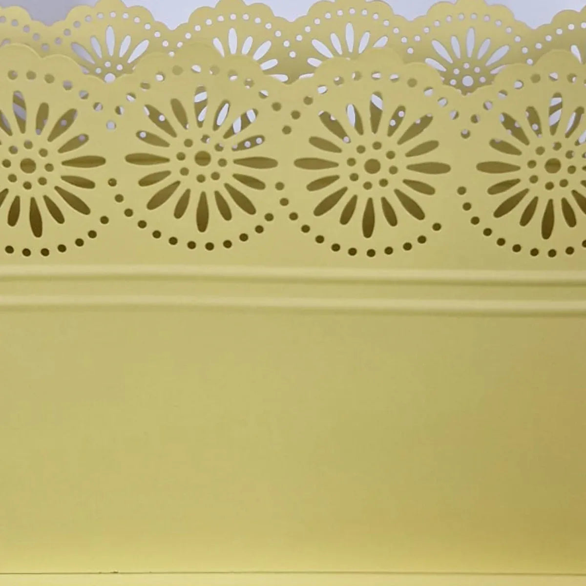 Vas decor din metal, Naimeed D2602, Galben, 130x275x135mm