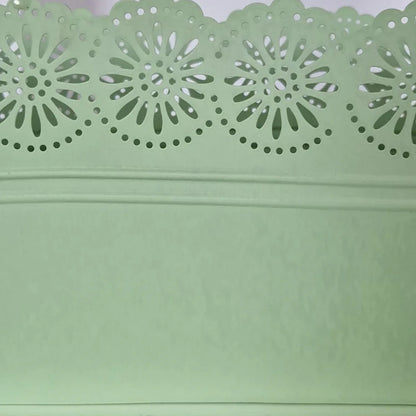 Vas decor din metal, Naimeed D2602, Verde, 130x275x135mm