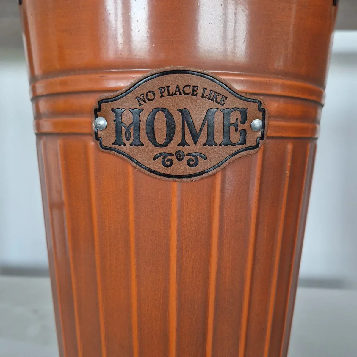 Vas decor din metal, Naimeed D2606, 210x400x210mm, Ruginiu