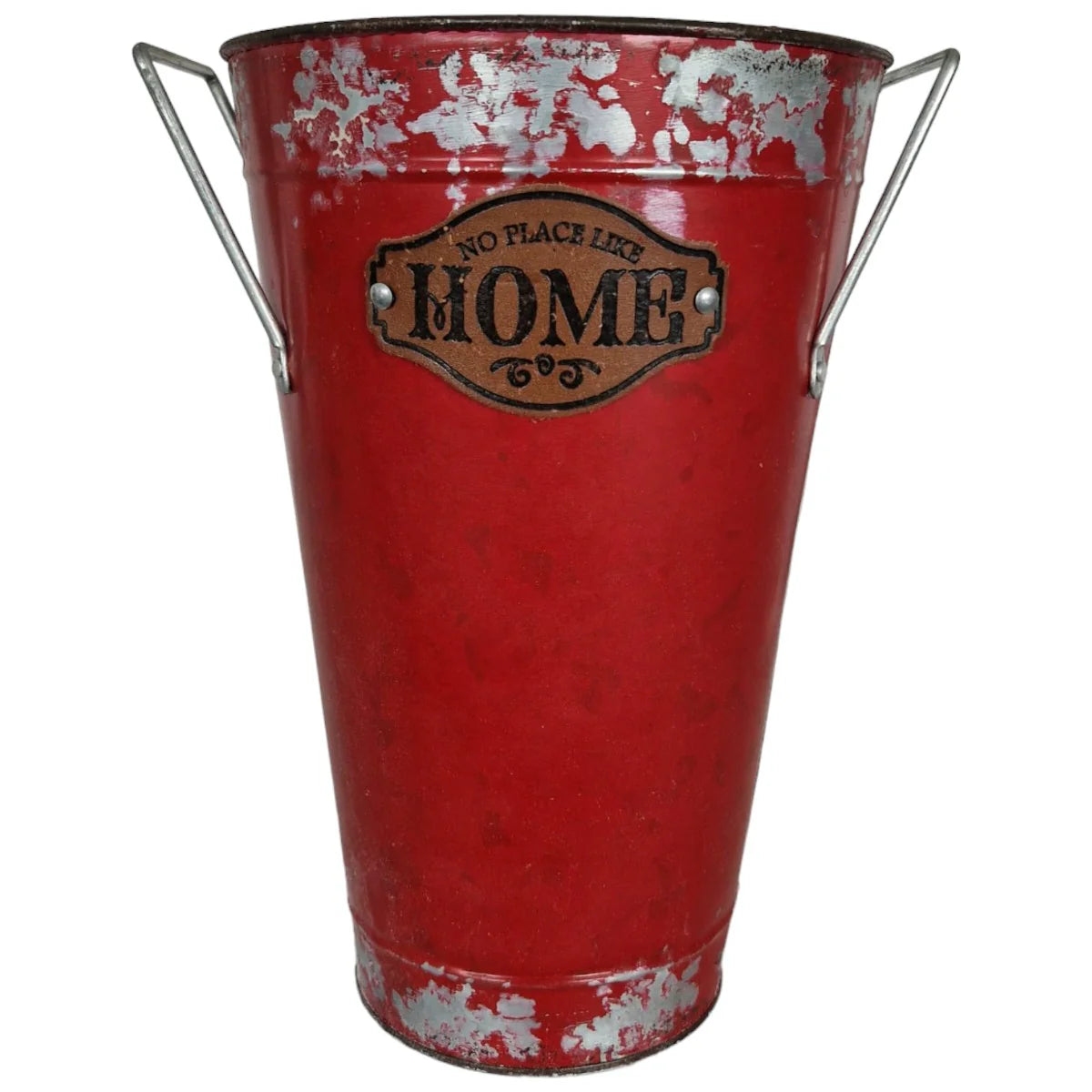 Vas decor din metal, Naimeed D2611, 165x255x165mm, Rosu