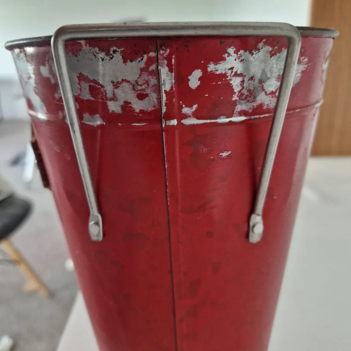 Vas decor din metal, Naimeed D2611, 165x255x165mm, Rosu