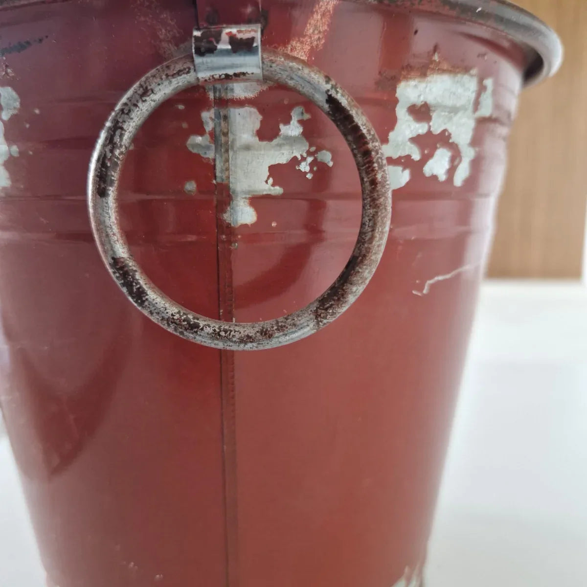 Vas decor din metal Naimeed D2612, 175x155x175mm, Ruginiu