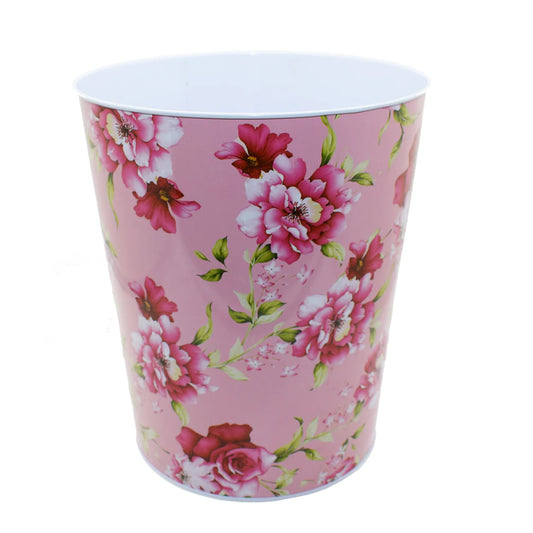 Cos decor din metal, Naimeed D2645, culoare Roz / Multicolor, 26 x 22 cm