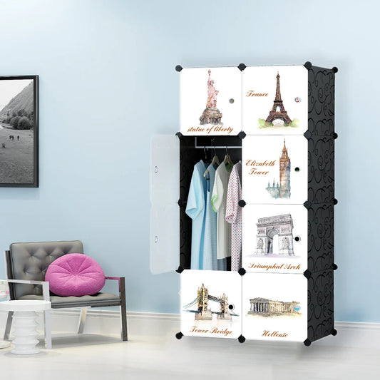 Dulap tip Soldat, Monuments Style, Negru, D2690N