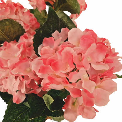 Floare artificiala in ghiveci, Hortensie, Naimeed D2854, 39x39x50cm, Roz