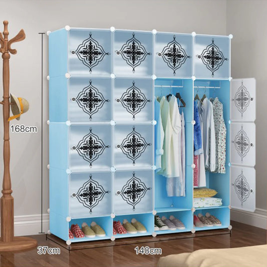 Dulap tip Soldat, Clothes Style, Albastru, D3231B