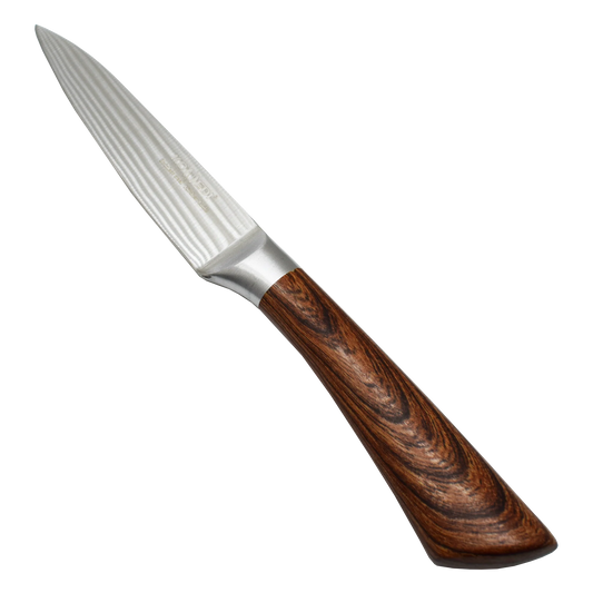 Cutit pentru legume, Naimeed D3362, gama Konedi, otel inoxidabil, maner imitatie lemn, 12.5 cm