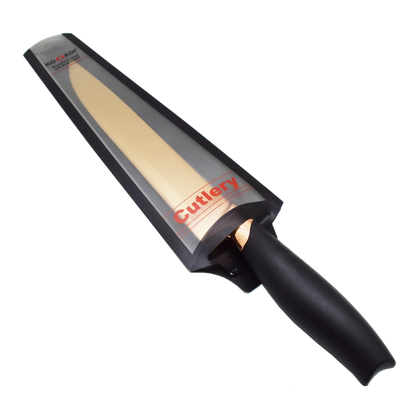 Cutit pentru feliat, Naimeed D3366, gama Konedi, otel inoxidabil, culoare Rosegold / Negru, 20 cm