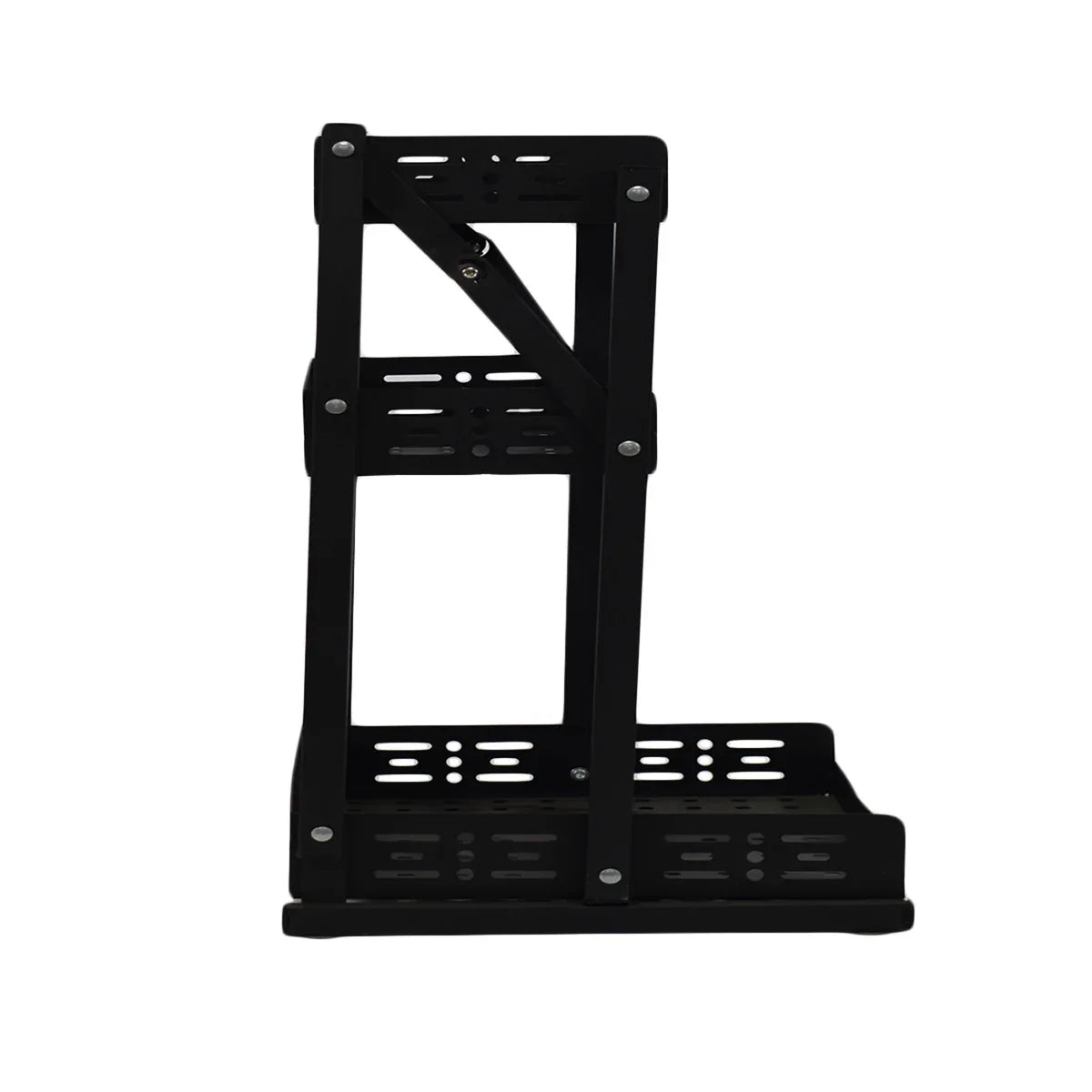 Raft pliabil cu 3 polite, Naimeed D3427, 55x33x30 cm Negru