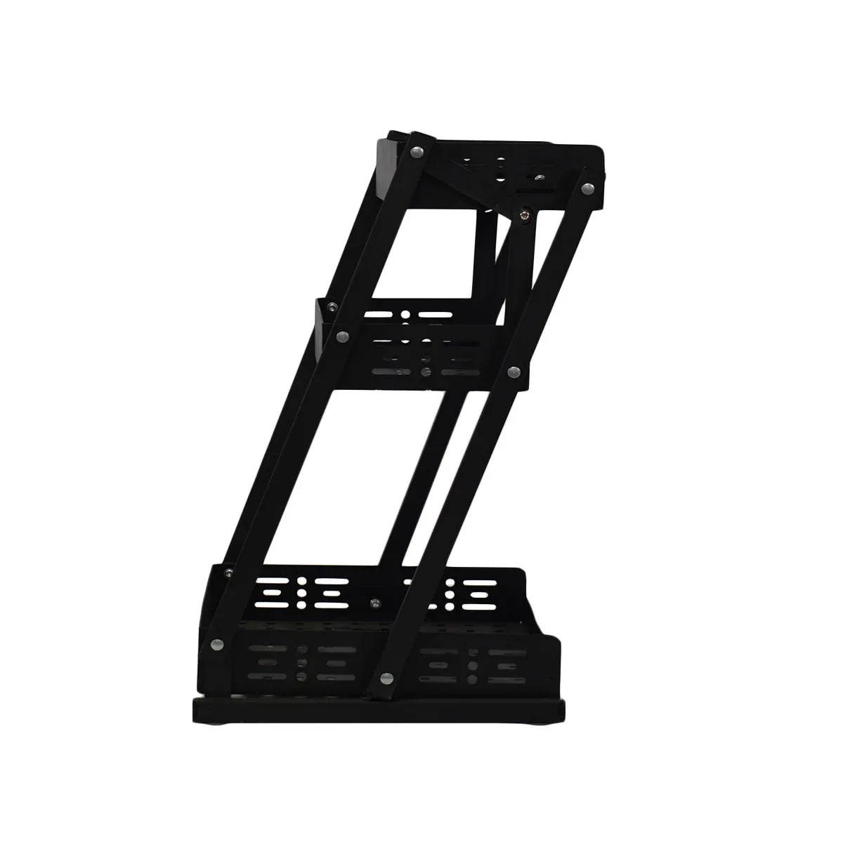 Raft pliabil cu 3 polite, Naimeed D3427, 55x33x30 cm Negru