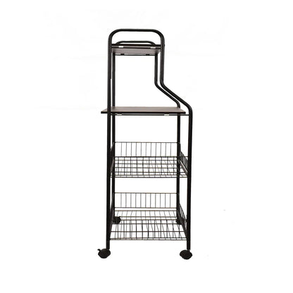 Raft metalic cu polite, Naimeed D3428, 125x54x36 Negru