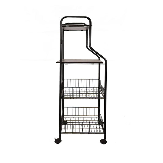 Raft metalic cu polite, Naimeed D3428, 125x54x36 Negru