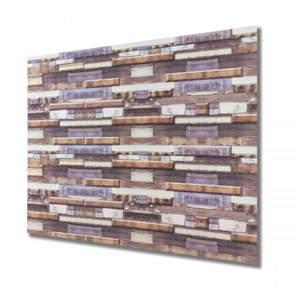 Set 10 panouri decorative, Autoadeziv, suprafata acoperita 3.6 m2, Naimeed D3521, 60x60 cm, Multicolor