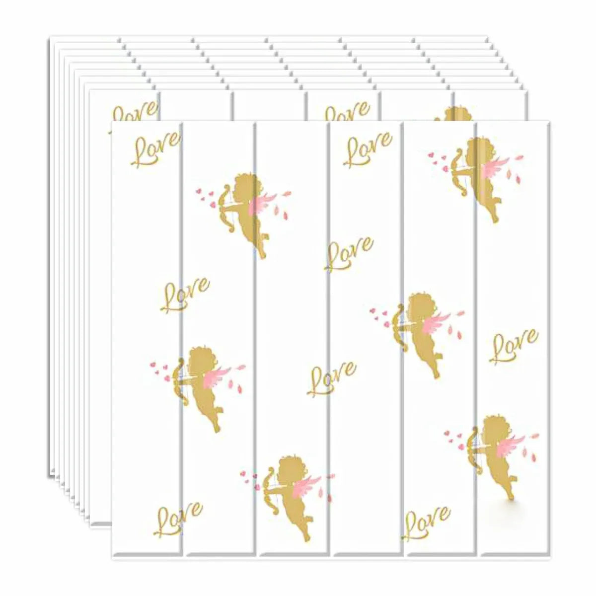 Set 10 x Tapet 3D autoadeziv, design modern, usor de curatat, 70x70 cm, Naimeed D3555