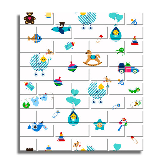 Tapet 3D autoadeziv, design modern,  usor de curatat, 70x77cm, Naimeed D3568