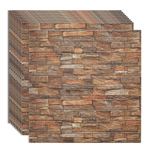 Set 10 x Tapet 3D autoadeziv, design modern, usor de curatat, 70x77cm, Naimeed D3572
