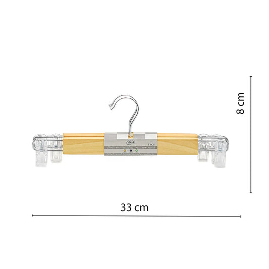 Set 3 umerase pentru fuste/pantaloni, lemn si metal, D3815