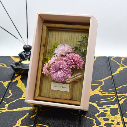 Aranjament floral elegant, flori de sapun, D4085, Roz