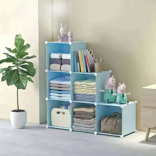 Dulap Modular, 6 Compartimente, D4108, Blue