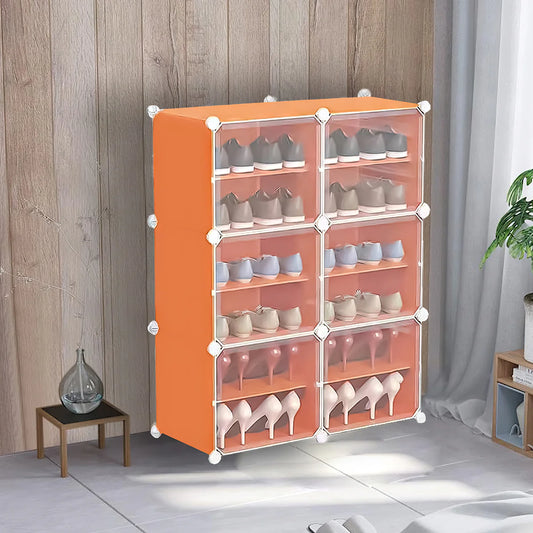 Pantofar modular, 12 Compartimente, D4133, Portocaliu