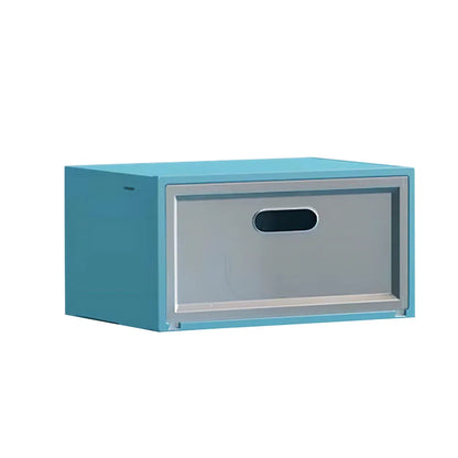 Set 3 cutii pentru depozitare pantofi, Naimeed D4153, polipropilena, Albastru