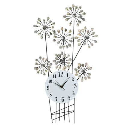Ceas de perete, stil elegant, Metal, mecanism Silentios, D4186, 46*88 cm, Negru