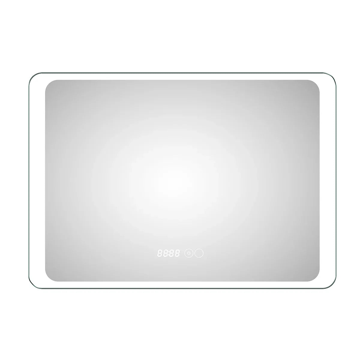Oglinda baie, sistem iluminare LED, IP44, 100x70cm, D4221, Dezaburire, Touch, Ceas