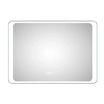 Oglinda baie, sistem iluminare LED, IP44, 100x70cm, D4221, Dezaburire, Touch, Ceas