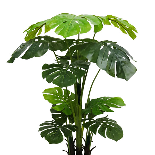 Planta artificiala, Monstera fara ghiveci, 15 frunze, D4292, 150cm, verde
