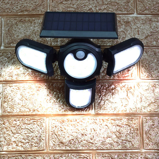 Lampa solara, cu senzor de miscare, lumina LED,  acumulator, Naimeed D4331, 150 LED-uri