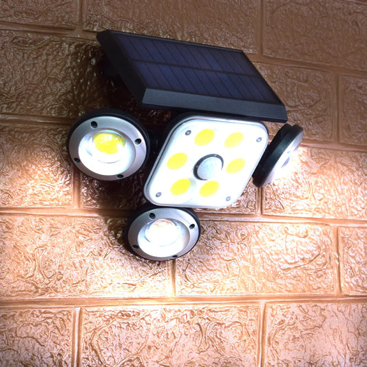 Lampa solara, cu senzor de miscare, lumina LED,  acumulator, Naimeed D4343, COB 102 LED-uri
