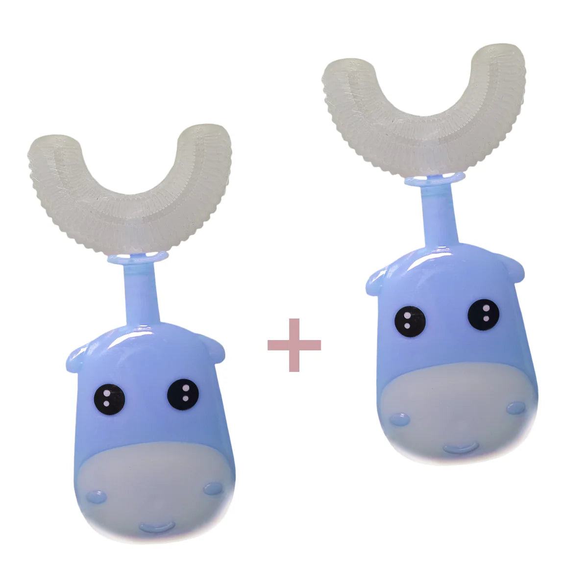 Set 2 Periute de Dinti, U-shape, pentru Copii 3-6 ani, Naimeed D4366, Albastru