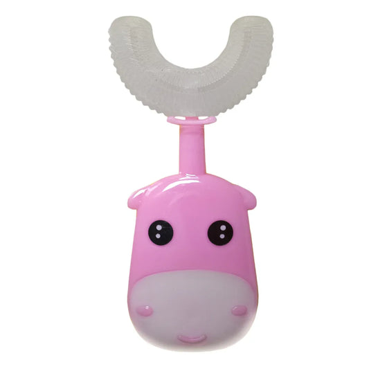 Set 2 Periute de Dinti, U-shape, pentru Copii 3-6 ani, Naimeed D4366, Roz