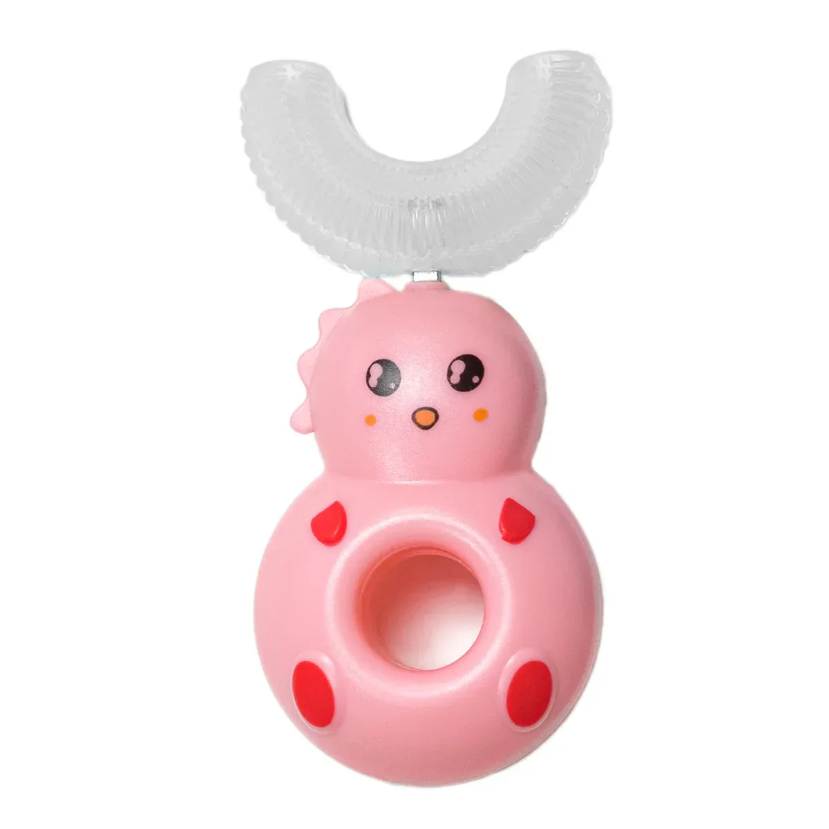 Periuta de Dinti Circulara U-shape, pentru Copii 2-12 ani, Naimeed D4372, Roz