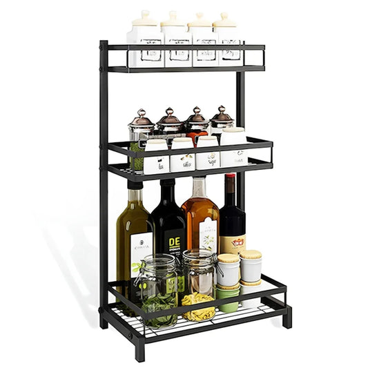 Raft metalic, multifunctional, Naimeed D4429, Negru