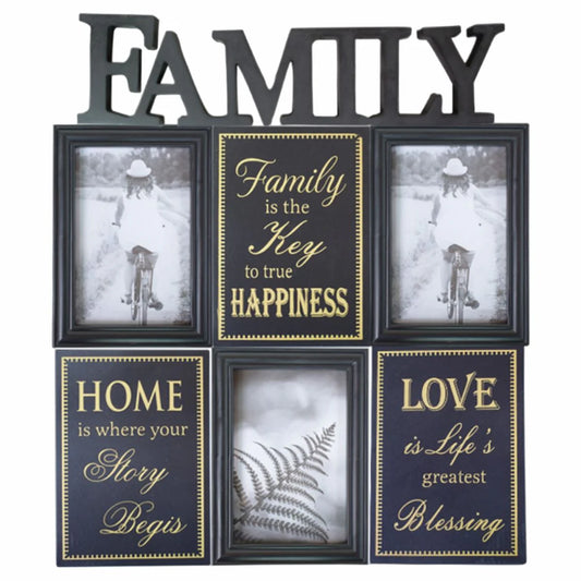 Rama foto Family, 3 poze, Naimeed D4541N, Negru