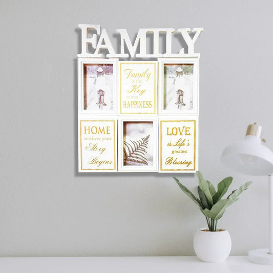 Rama foto Family, 3 poze, Naimeed D4541W, Alb